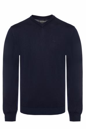 Sweter z wyszytym logo, zdjęcie 1 Sweter z wyszytym logo od Emporio Armani